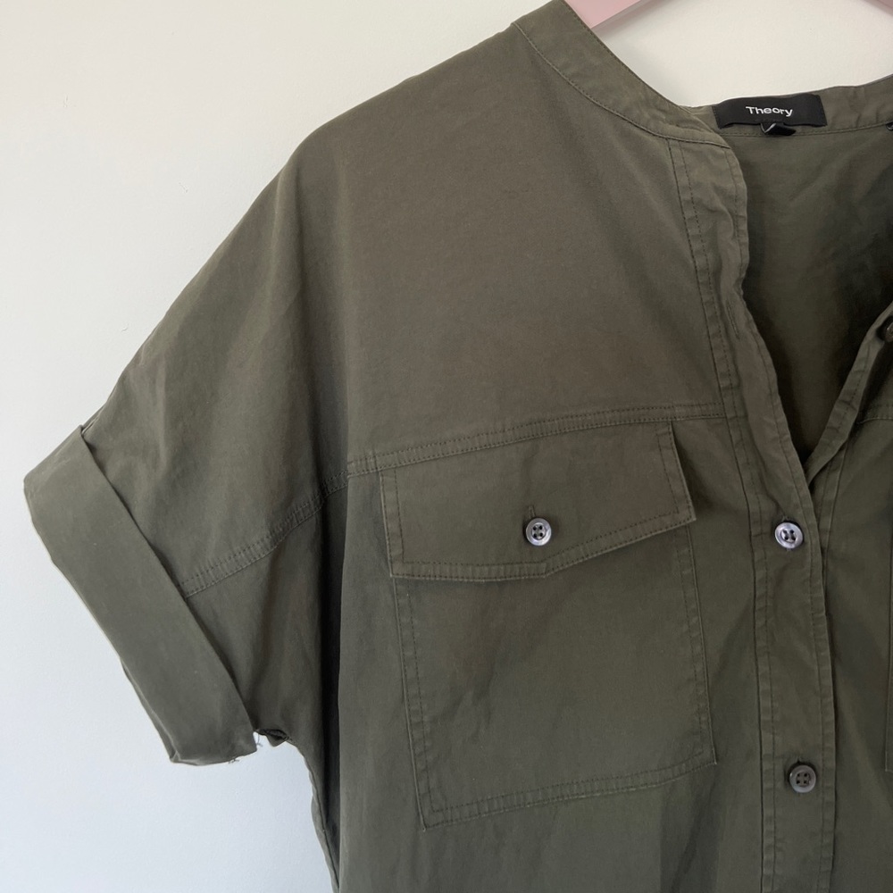 Theory Olive Green Dress
